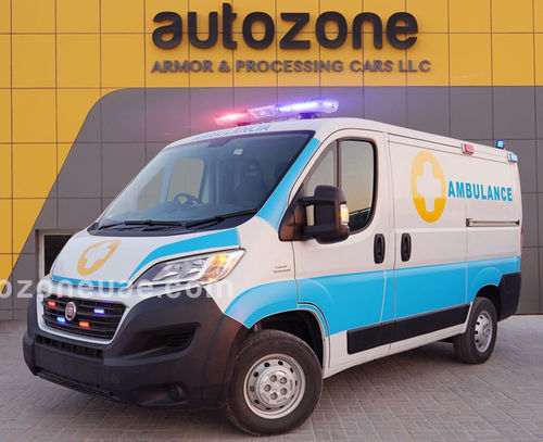 Ambulância furgão - Fiat Ducato - AUTO ZONE ARMOR AND PROCESSING CARS L.L.C - com oxigenoterapia / a diesel / automática