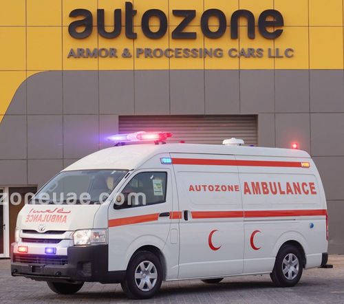 Ambulância para cuidados intensivos - Hiace - AUTO ZONE ARMOR AND PROCESSING CARS L.L.C - furgão / com oxigenoterapia / 4x4