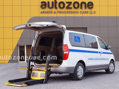 Veículo para pessoas com deficiência furgão - Hyundai H1 - AUTO ZONE ARMOR AND PROCESSING CARS L.L.C - a diesel / com acesso por porta traseira