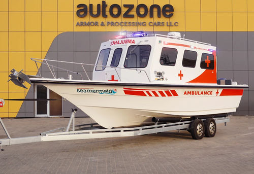 Ambulância barco - ATZ37F-SEA MERMAID - AUTO ZONE ARMOR AND PROCESSING CARS L.L.C