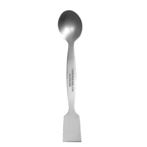 Espátula de laboratório - NL 21 - Chirmed - com colher / em aço inoxidável