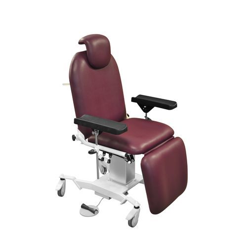 Poltrona elétrica para coleta de sangue - 3054/0 - VOG MEDICAL - articulada em 3 seções / com rodízios / com altura regulável