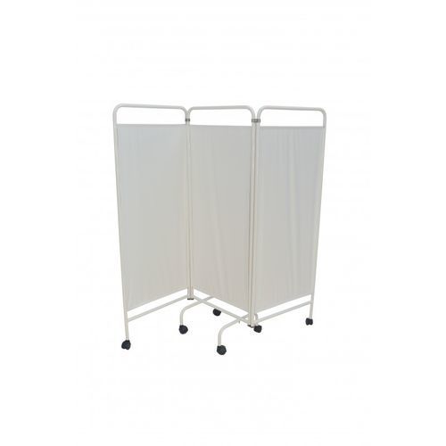 Biombo hospitalar com rodízios - 880/3E series - VOG MEDICAL - dobrável / 3 asas / antibacteriano