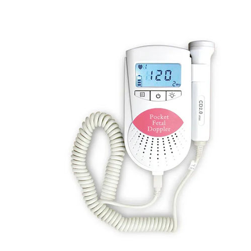 Doppler fetal - FD100 Pink - Mericonn Technology - de bolso / com monitor de frequência cardíaca / com touch screen