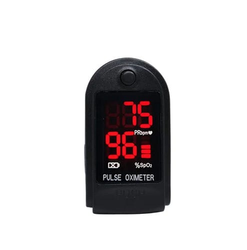 Oxímetro de pulso para dedo - 50DL - Mericonn Technology - médico-hospitalar / preto / azul