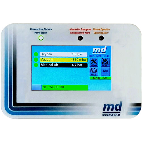 Sistema de alerta de abertura de porta - Md S.r.l. Medical Gas Equipment - com touch screen