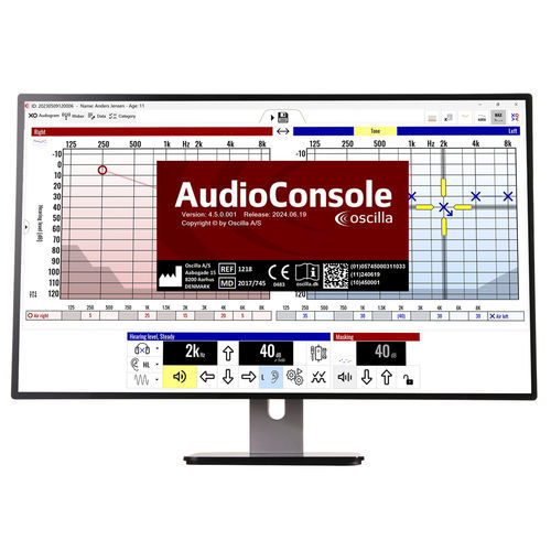 Software de gestão de dados de paciente - AudioConsole - Oscilla - de teste / de importação / médico-hospitalar