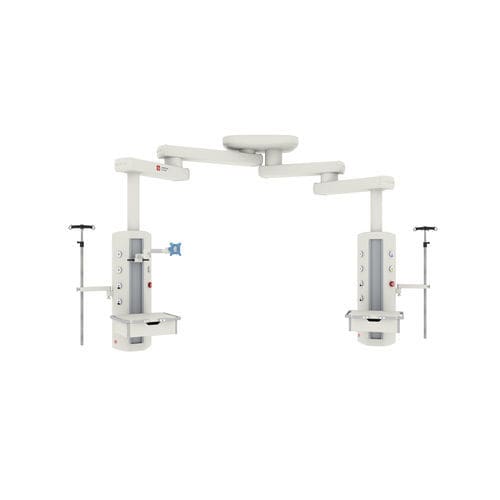 Estativa de braço de teto - Oki Isola - LM MEDICAL DIVISION - para cuidados intensivos / motorizado