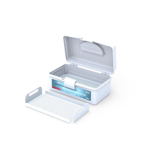 Container de esterilização de instrumentos - CADK100 - Telkar Cevre Saglik Endustriyel Plastik San. ve Tic. .A.Ş. - perfurado / autoclavável