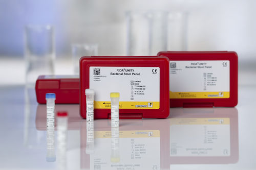 Kit de teste para doenças gastrointestinais - RIDA®UNITY - R-Biopharm AG - de Salmonella / de Yersinia enterocolitica / clínico