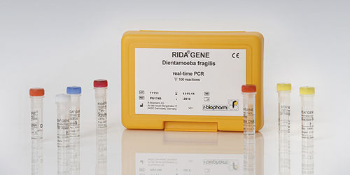 Kit de teste para doenças gastrointestinais - RIDA®GENE - R-Biopharm AG - de Giardia lamblia / de fezes / para PCR em tempo real