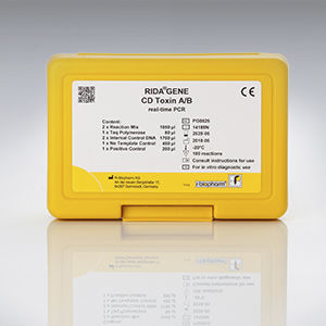 Kit de teste de Clostridium difficile - RIDA®GENE - R-Biopharm AG - de infecções nosocomiais / de fezes / para PCR em tempo real