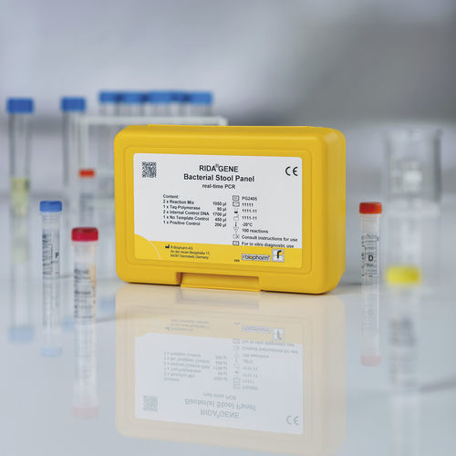 Kit de teste para doenças gastrointestinais - RIDA®GENE - R-Biopharm AG - de bactérias / de Salmonella / de Yersinia enterocolitica