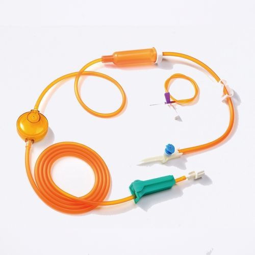 Kit de infusão com câmara de gotejamento - SYQ-BG - Zhejiang Runqiang Medical Instruments - com torneira / com proteção contra a luz / com filtro de partículas