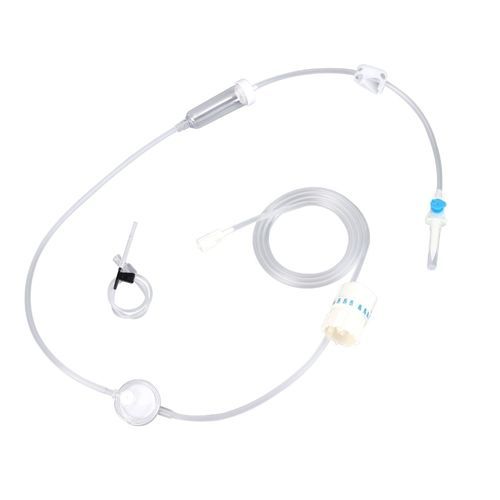 Kit de infusão intravenosa - SYQ-WT - Zhejiang Runqiang Medical Instruments - com câmara de gotejamento / com torneira / com filtro de partículas