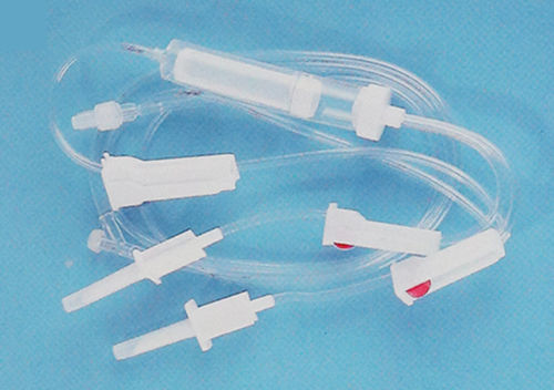 Equipo para transfusão de sangue - 1070 - Rongbo Medical - com conector em Y / com câmara de gotejamento / com torneira