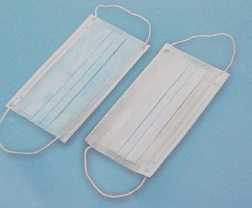 Máscara cirúrgica para adulto - 1050 - Rongbo Medical - azul / de tripla camada