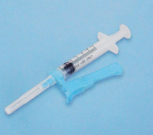 Seringa descartável - 1073 - Rongbo Medical - com dispositivo de segurança