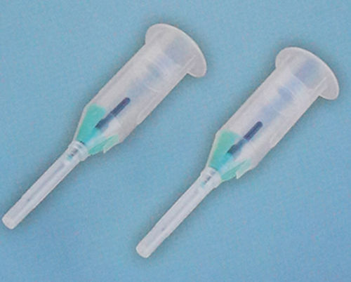 Agulha para coleta de sangue - 1023 - Rongbo Medical - com dispositivo de segurança