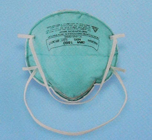Máscara de proteção sem válvula - 1860 - Rongbo Medical - tipo concha / unissexo / verde