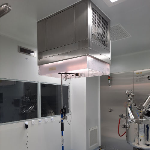 Fluxo laminar de ar móvel - FFU - EREA