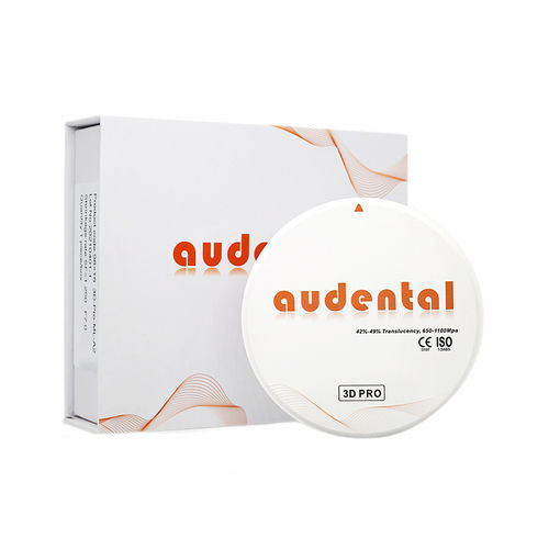 Material dentário em zircônia - 3D PRO - Audental Bio-Material Co., Ltd - para pontes dentárias / para coroas dentárias / para restauração dentária