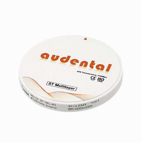 Material dentário em zircônia - ST Multilayer - Audental Bio-Material Co., Ltd - para pontes dentárias / para coroas dentárias / para onlays dentários