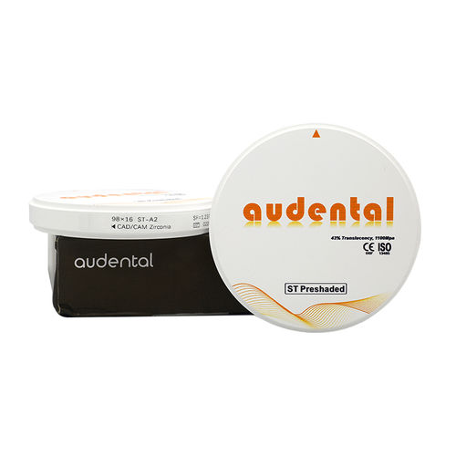 Material dentário em dióxido de zircônio - ST Preshaded - Audental Bio-Material Co., Ltd - para pontes dentárias / para coroas dentárias / para inlays dentários