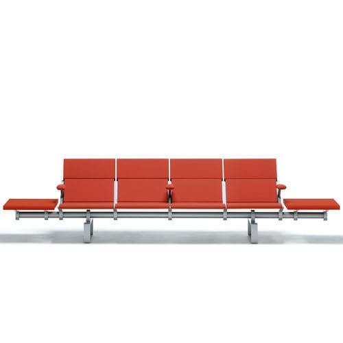 Longarina para sala de espera - MASTER SOFT - IMAT - com braços / com mesa / ergonômica