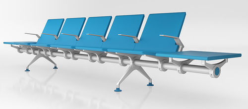 Longarina para sala de espera - WAVE - IMAT - com braços / com mesa / ergonômica