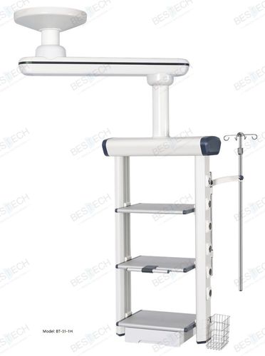 Estativa de braço de teto - BT-26-1H - Bestech Technologies Co., Ltd - para cuidados intensivos / para sala de cirurgia / com braço simples