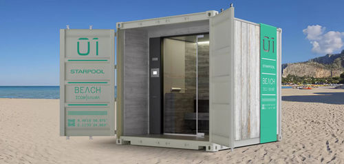 Cabine de sauna - I.Con - Starpool - com pedras para sauna seca
