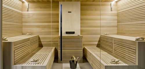 Cabine de sauna - Glamour Soft - Starpool - com pedras para sauna seca