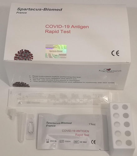 Teste rápido de COVID-19 - Spartacus-biomed - de pneumonia / da síndrome respiratória do Oriente Médio / de antígeno