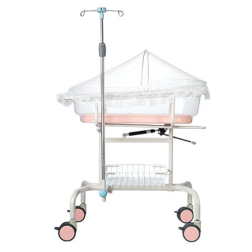 Berço hospitalar com rodízios - FCB-702 - Designa Medical Tech. Co., Ltd. - com compartimentos de arrumação / com suporte para soro / transparente