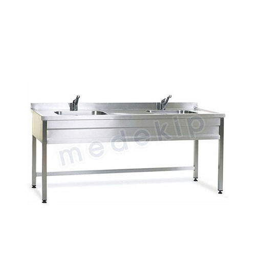 Lavatório para centro cirúrgico 2 postos - MED 1050 – 1067 - Medekip Medical - em aço inoxidável