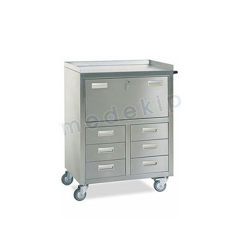 Carrinho hospitalar - MED 1275 - 1278 - Medekip Medical - para uso geral / de transporte / em aço inoxidável