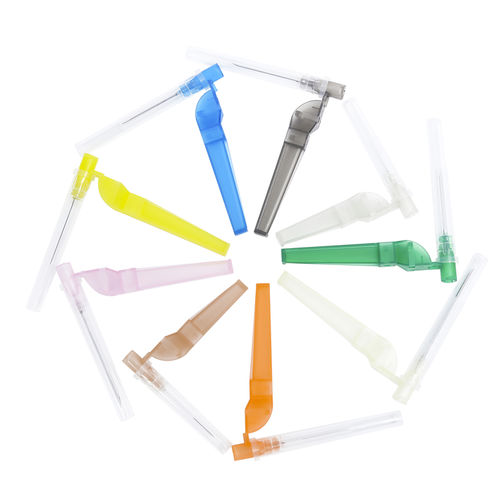 Agulha estéril - DN1812S - Jiangsu Fosafe Medical Technology - com dispositivo de segurança / hipodérmica / 18G
