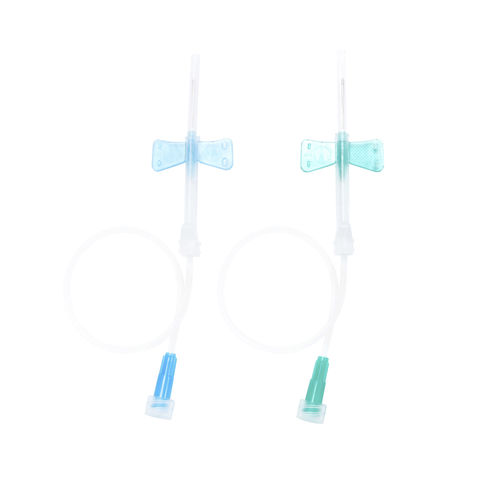 Agulha para coleta de sangue - BTF2134 - Jiangsu Fosafe Medical Technology - com dispositivo de segurança / com aletas / 21G