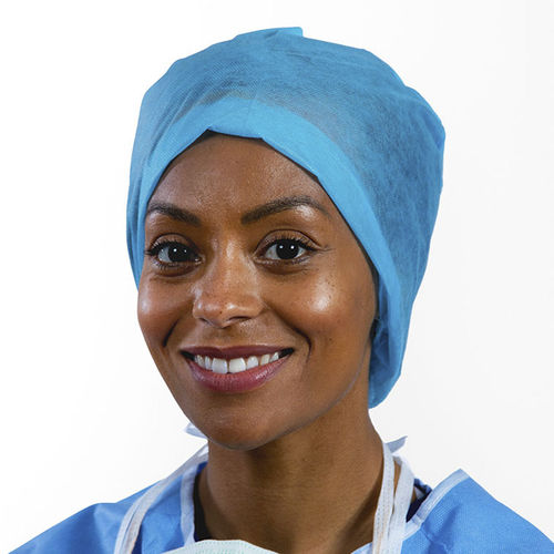 Gorro hospitalar ajustável - IS8HB04 - ISOL8 Healthcare - em polipropileno / descartável / em não tecido