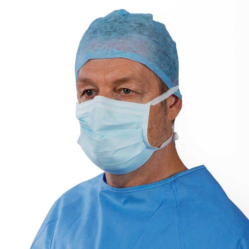 Máscara cirúrgica de tipo IIR - FLUIDSAFE™   - ISOL8 Healthcare - em polipropileno / sem látex / para adulto
