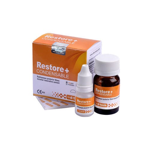Cimento odontológico para restauração dentária - Restore + - D TECH DENTAL TECHNOLOGIES