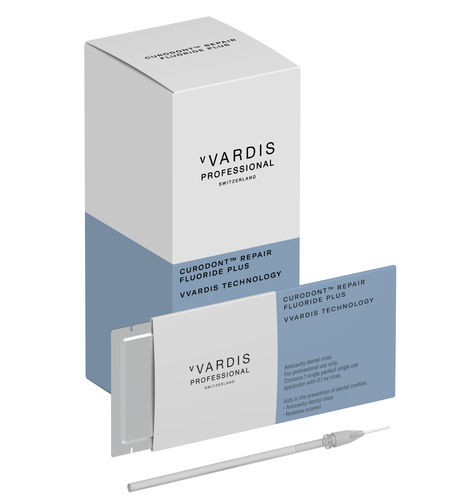 Kit de materiais dentários de fluoreto - Curodont™ - vVardis AG - à base de clorohexidina / para restauração dentária