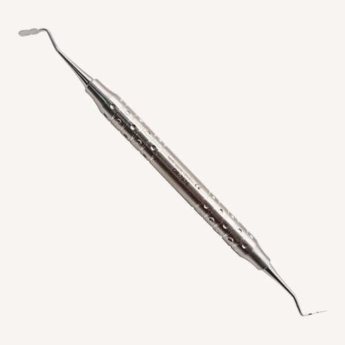 Aplicador odontológico com serrilha - BN1 - Sheroski Sverige - duplo / cirúrgico / em aço inoxidável
