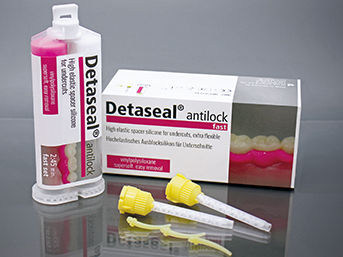 Material dentário em silicone - Detaseal® antilock - DETAX GmbH - para restauração dentária / branco