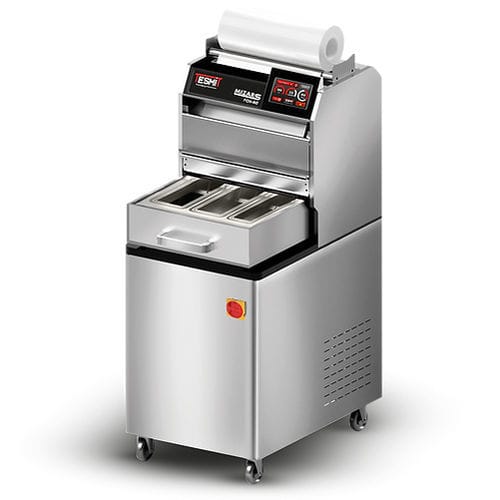 Seladora de bandejas semiautomática - MIZAR - TESMIT - com touch screen / com rodízios