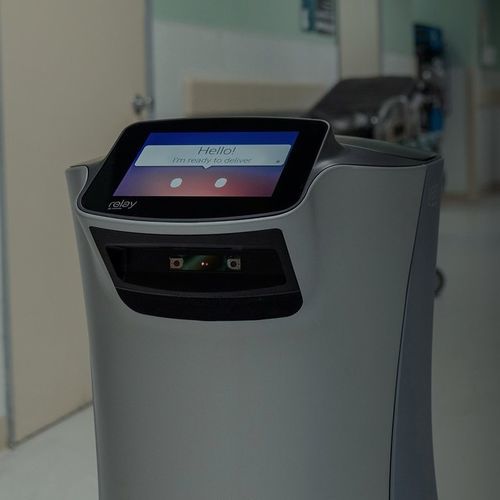 Robô de entregas para hospital - Relay Robotics - para medicamentos / de amostras