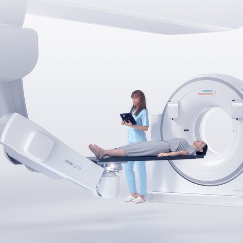 Braço robótico de posicionamento do paciente - exacure - BEC Medical - para radioterapia / para exames de imagem / articulado
