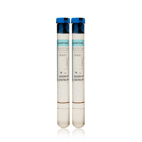 Tubo de coleta para plasma rico em plaquetas - LT-PRP-10ml - Zhuhai Longtime Biological Technology Co., Ltd. - cilíndrico / de plasma / de células