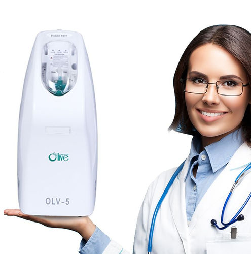 Concentrador de oxigênio veterinário - OLV-5 - Olive - portátil / de fluxo contínuo / com reservatório